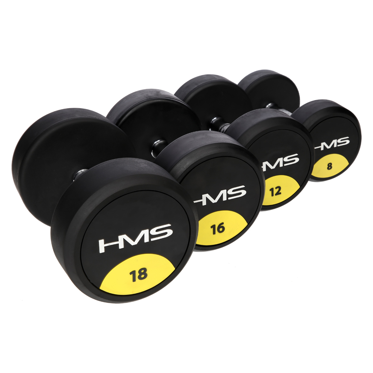 Pogumovaná jednoruční činka HMS HG Pro 47,5 kg - Obrázek 6