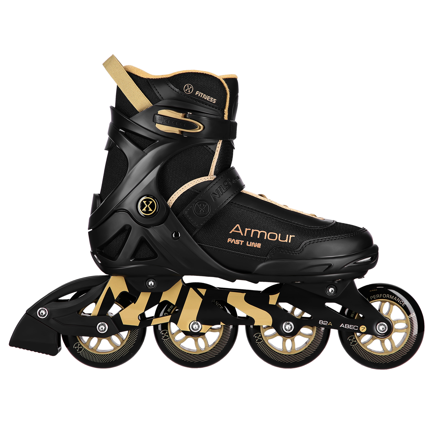 Kolečkové brusle NILS Extreme NA22151 Armour černá-zlatá - Obrázek 5