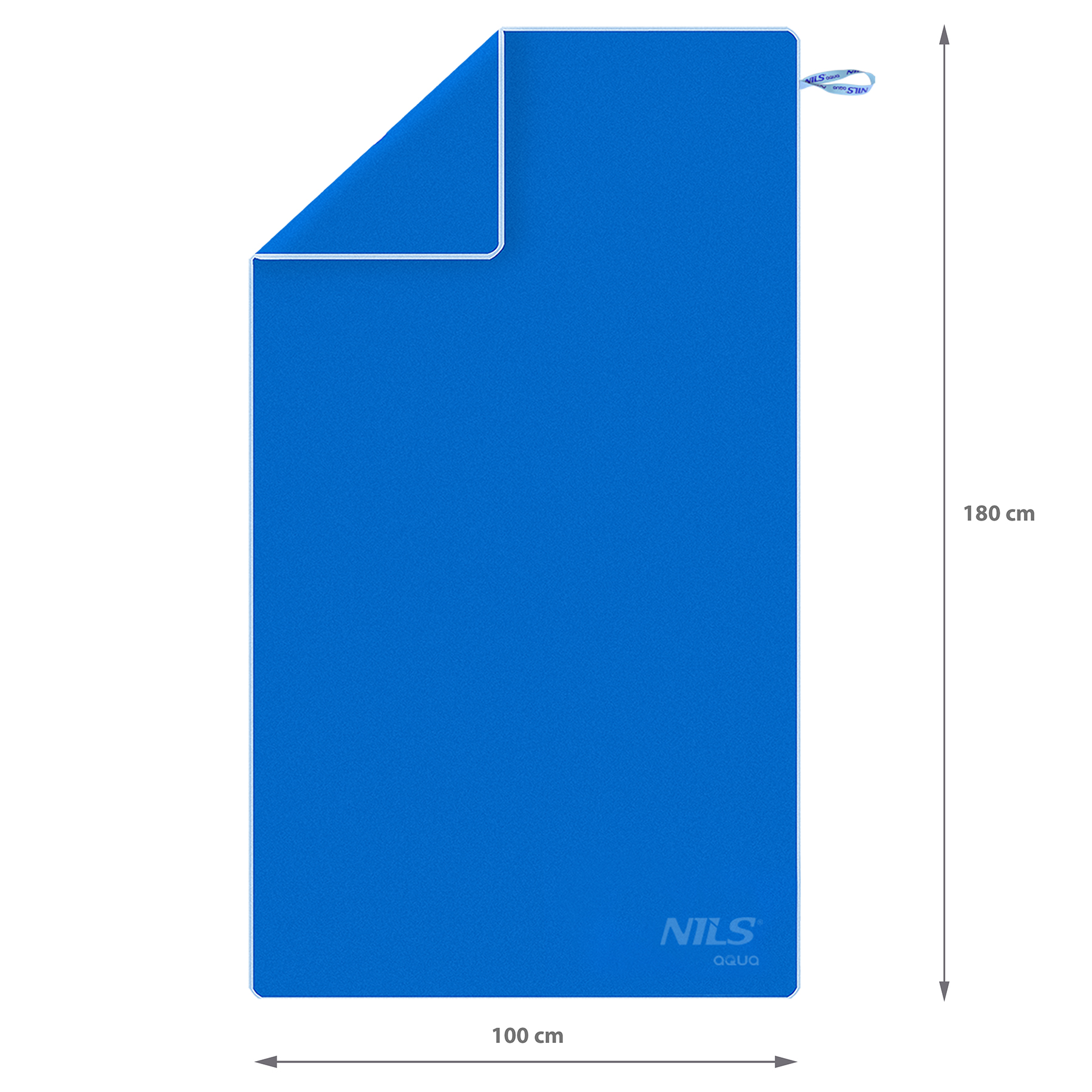 Ručník z mikrovlákna NILS aqua NAR12 modrý/světle modrý - Obrázek 7