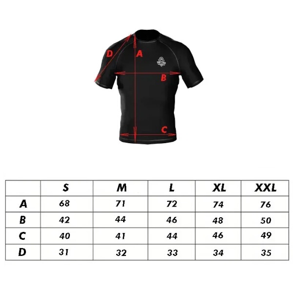 Pánské tréninkové tričko DBX BUSHIDO Rashguard RS Black - Obrázek 10