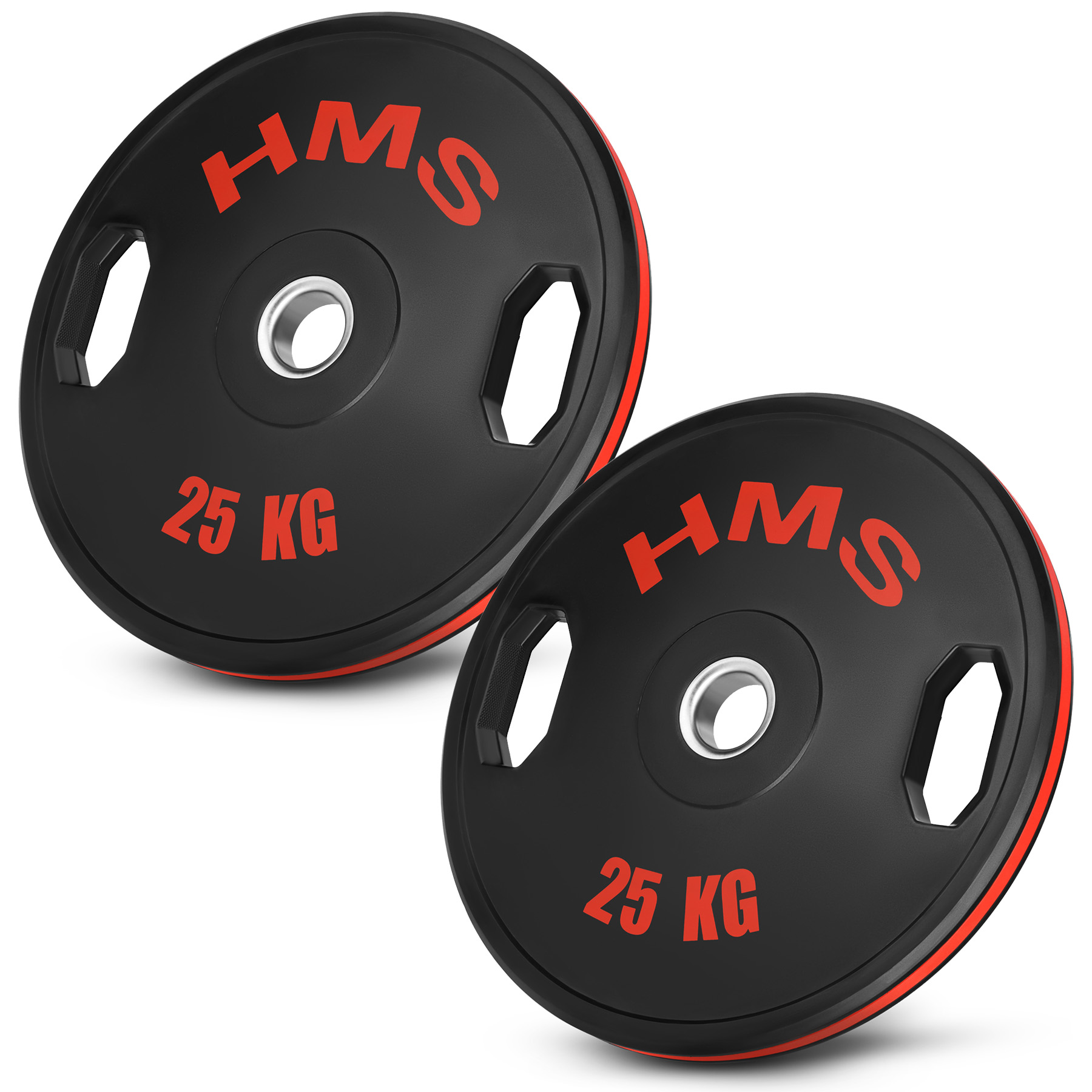 Sada pogumovaných olympijských kotoučů HMS TOG25 2 x 25 kg - Obrázek 3