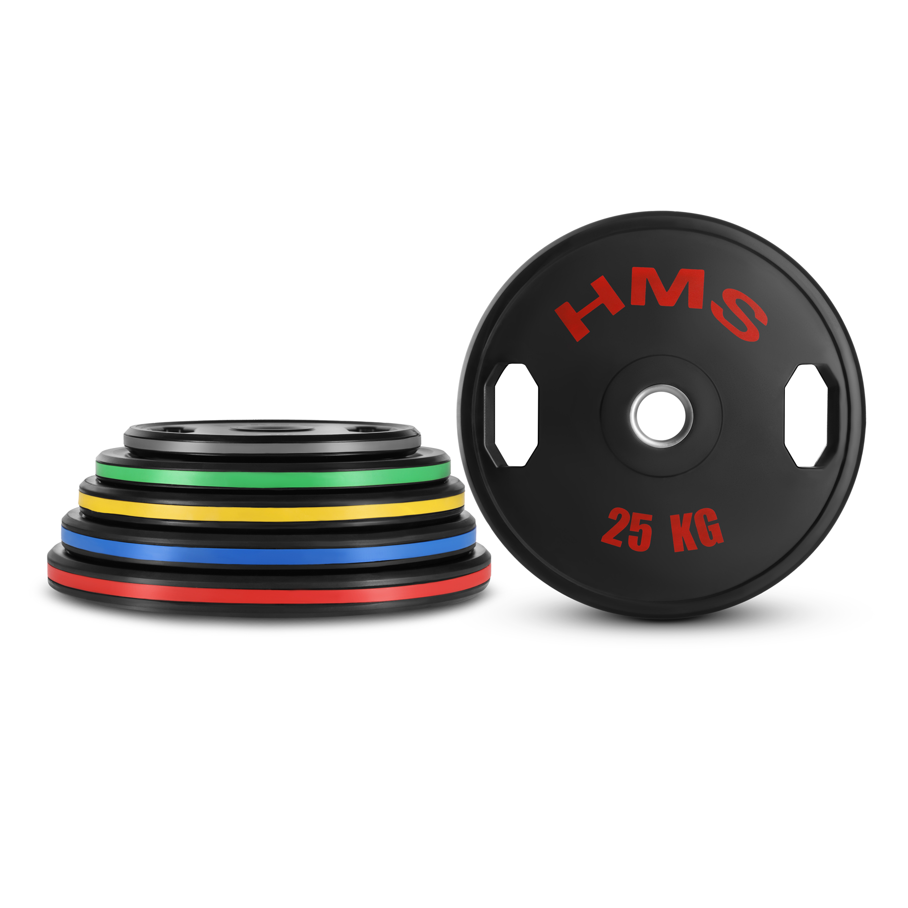 Sada pogumovaných olympijských kotoučů HMS TOG25 2 x 25 kg - Obrázek 9