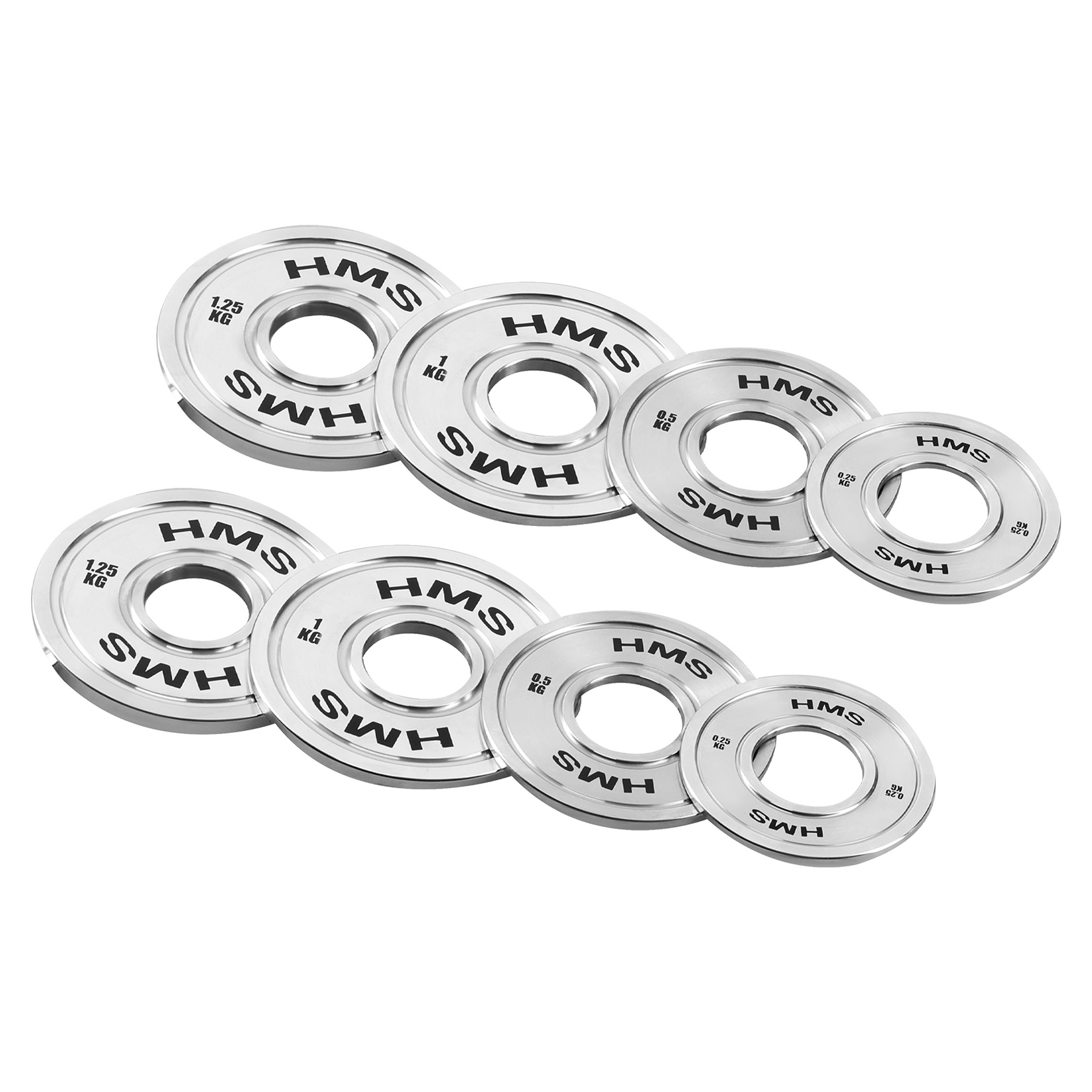 Sada ocelových olympijských kotoučů HMS TOS 2 x 0,25 - 1,25 kg (6 kg) - Obrázek 7