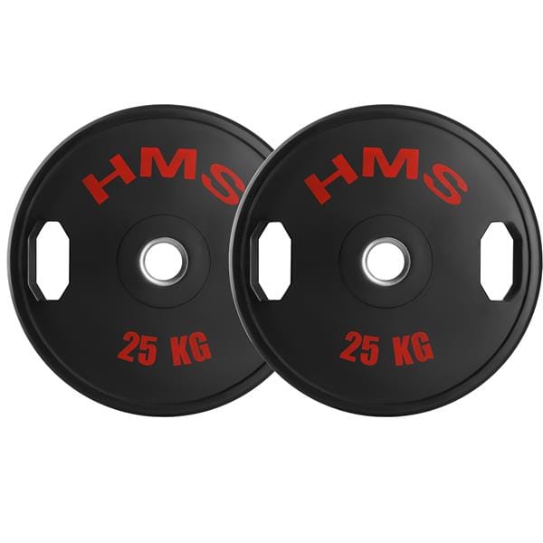 Sada pogumovaných olympijských kotoučů HMS TOG25 2 x 25 kg