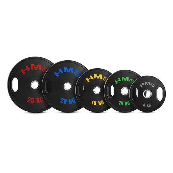 Sada pogumovaných olympijských kotoučů HMS TOG25 2 x 25 kg - Obrázek 2